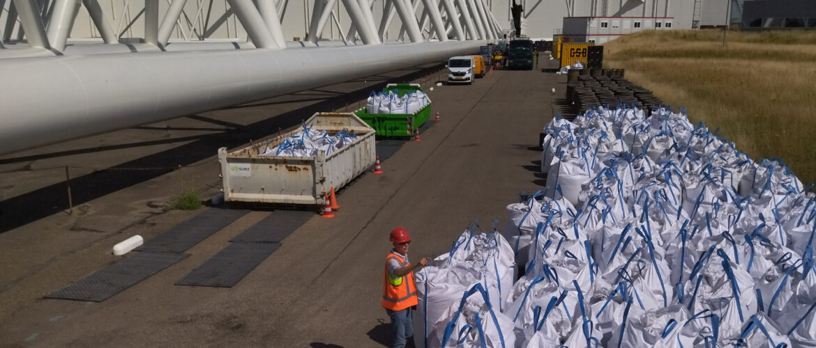 Recyclen van afgestraalde walshuid, Korund én snijzand via BTEQ